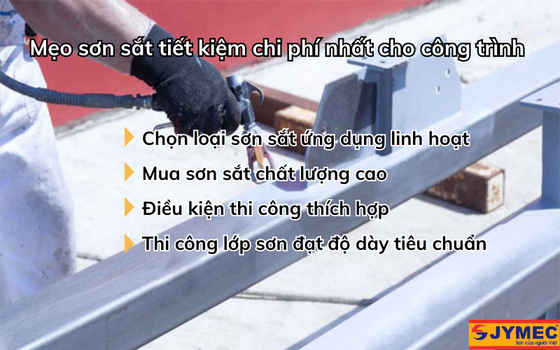 Mẹo sơn sắt tiết kiệm hiệu quả