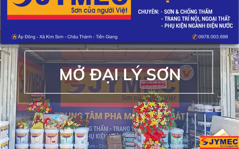 Kinh doanh mở đại lý sơn ở nông thôn