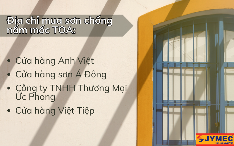 Địa chỉ bán sơn TOA tại HCM