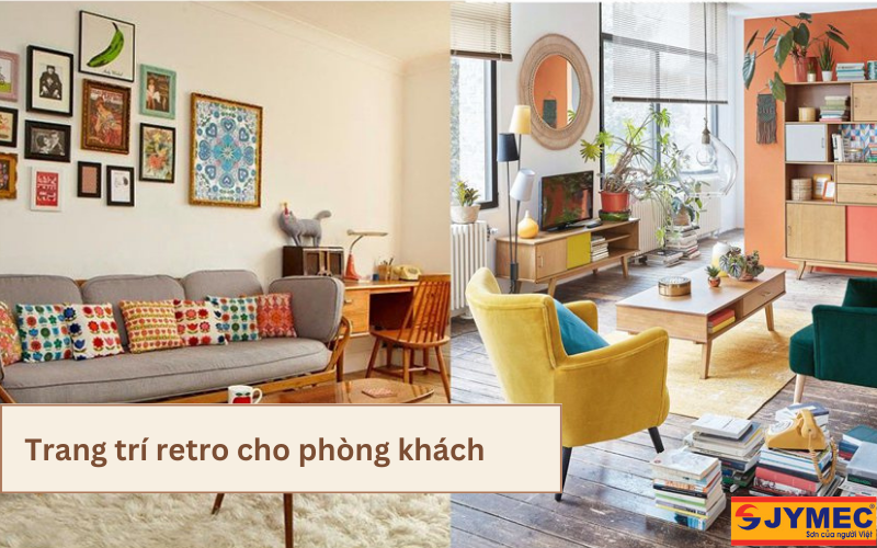 Phòng khách theo phong cách Retro