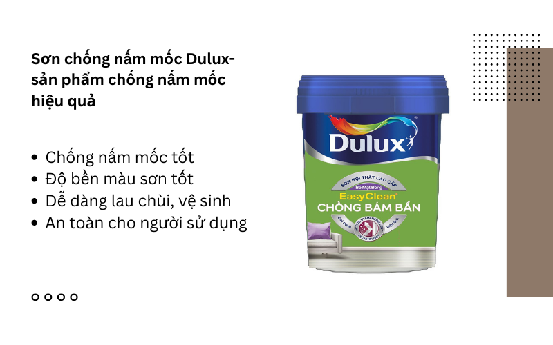 Sơn Dulux giúp hạn chế tường mốc