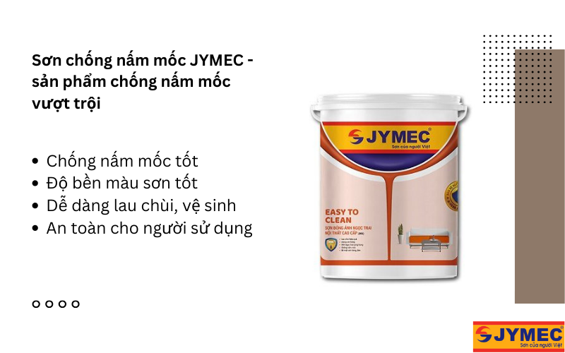 Sơn JYMEC - đem lại hiệu quả chống nấm mốc vượt trội