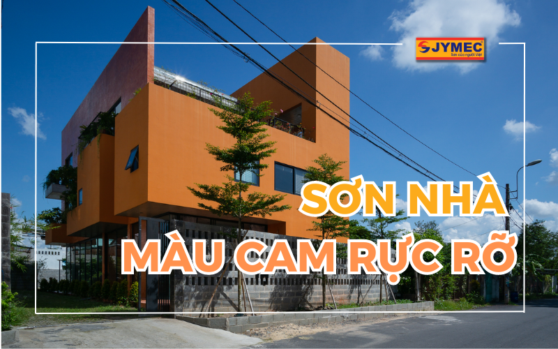 Sơn nhà màu cam nổi bật cho không gian sống rực rỡ