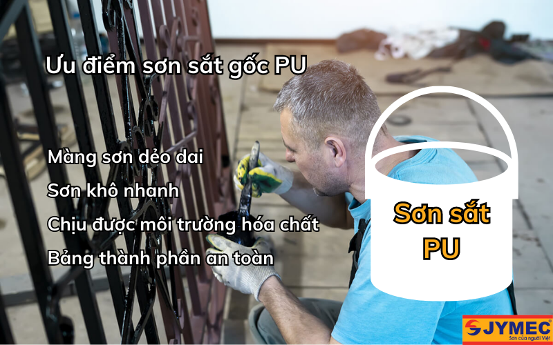 Ưu điểm của sơn sắt gốc PU