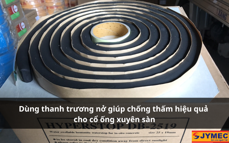Sử dụng thanh trương nở chống thấm