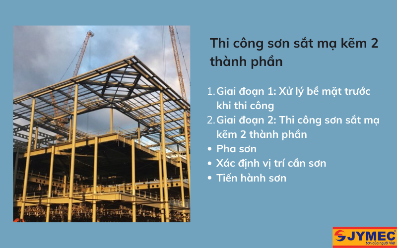 Thi công sơn sắt 2 thành phần như thế nào