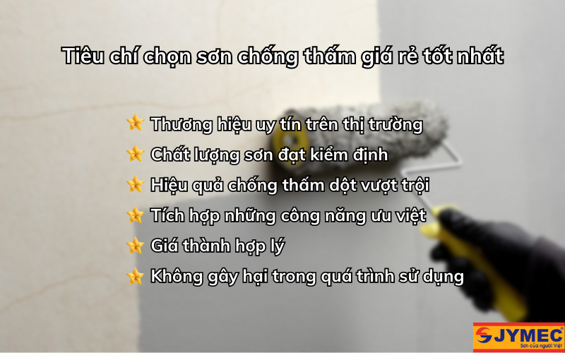 Tiêu chí chọn mua sơn chống thấm tại Nghệ An