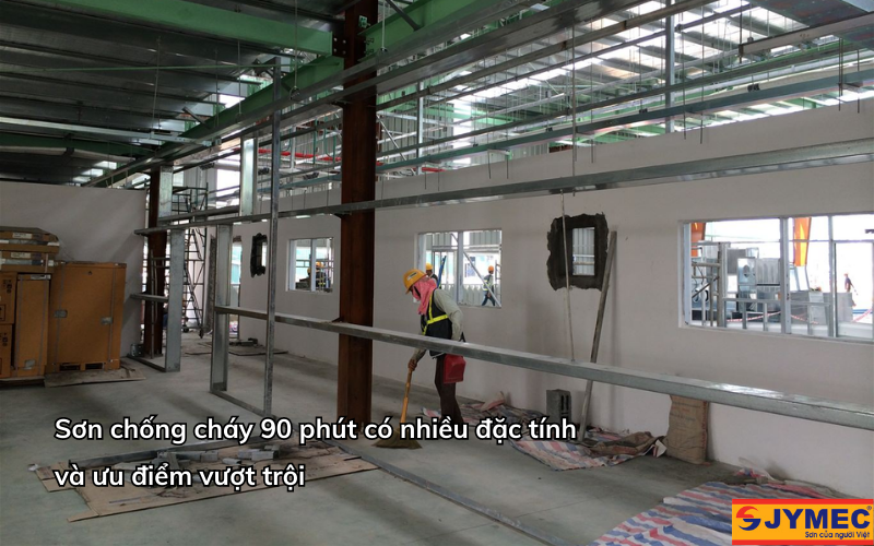 Tìm hiểu về dòng sơn chống cháy có hạn mức 90 phút