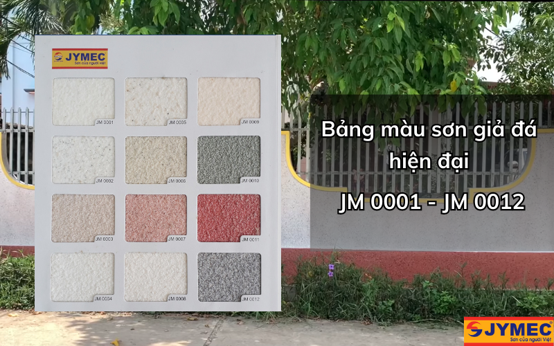 Bảng màu sơn giả đá hiện đại JYMEC