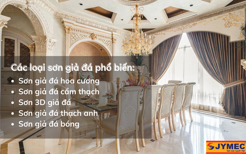 Các loại sơn giả đá phổ biến