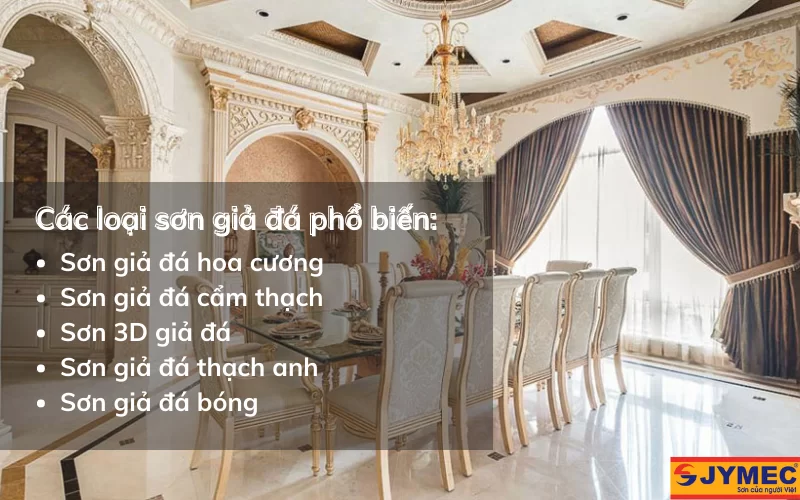 Các loại sơn giả đá phổ biến