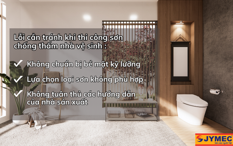Các lỗi khi thi công sơn chống thấm WC