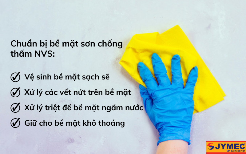 Chuẩn bị bề mặt sơn chống thấm nhà vệ sinh