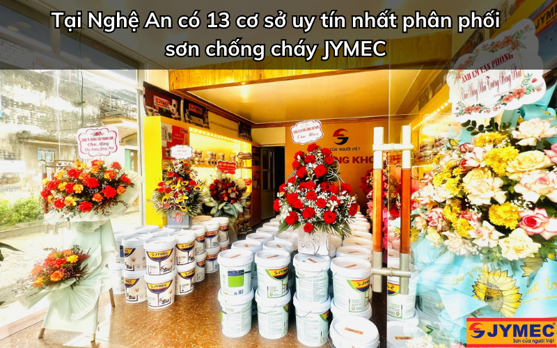 Mua sơn chống cháy tại Nghệ An ở các đại lý JYMEC
