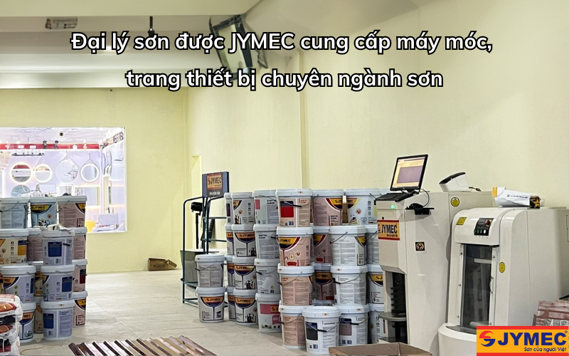 Đại lý JYMEC được trang bị máy pha sơn