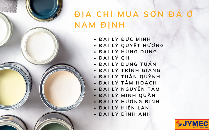 Các đại lý sơn đá JYMEC chính hãng ở Nam Định