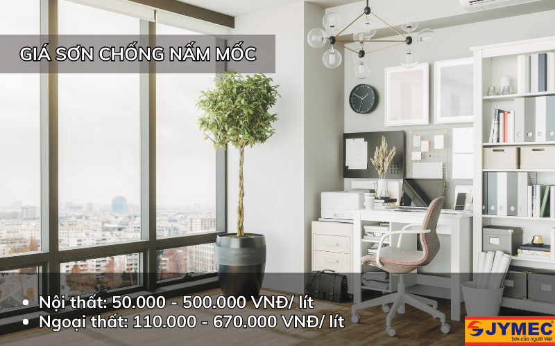 Giá sơn chống nấm mốc trên thị trường