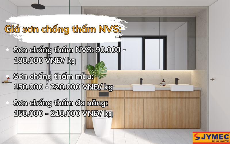 Giá sơn chống thấm nhà vệ sinh các hãng