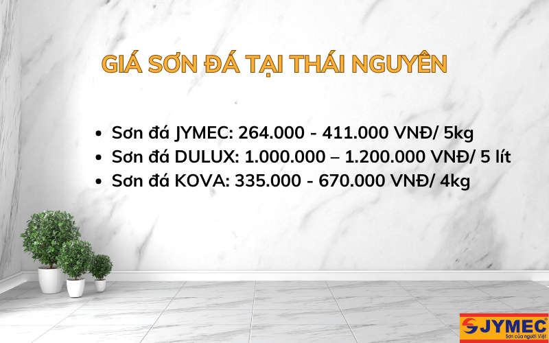 Bảng giá sơn giả đá các hãng