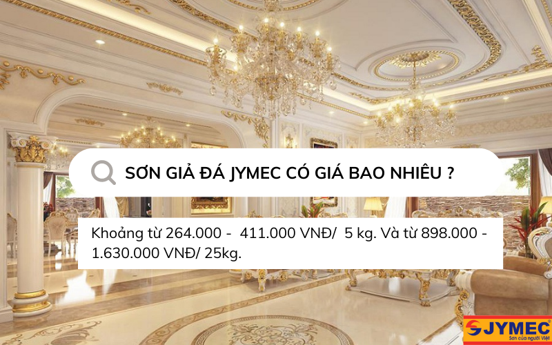 Giá sơn giả đá JYMEC trên thị trường  hiện nay