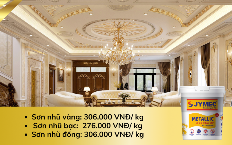 Giá sơn nhũ JYMEC mới nhất 2023
