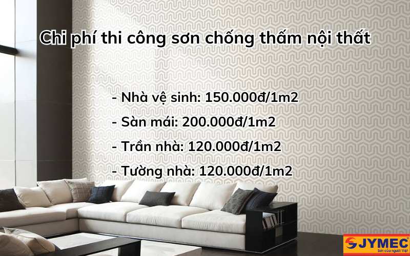 Báo giá sơn chống thấm nội thất trọn gói