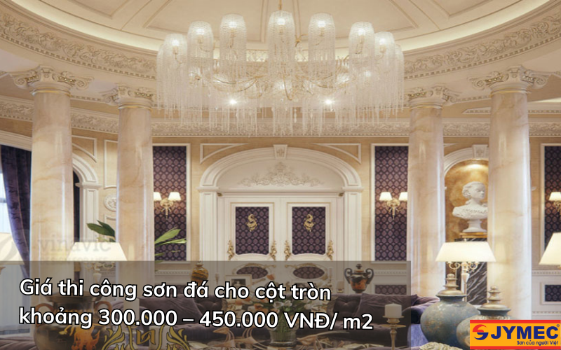 Giá thi công sơn đá