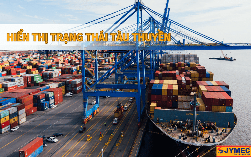 Màu sắc tàu thuyền giúp hiện thị tình trạng tàu thuyền