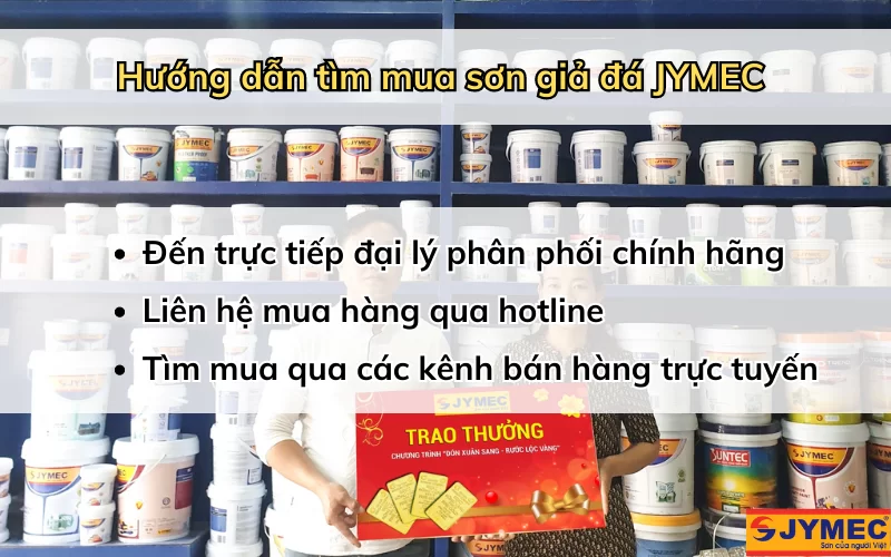Cách mua sơn đá JYMEC chuẩn nhất