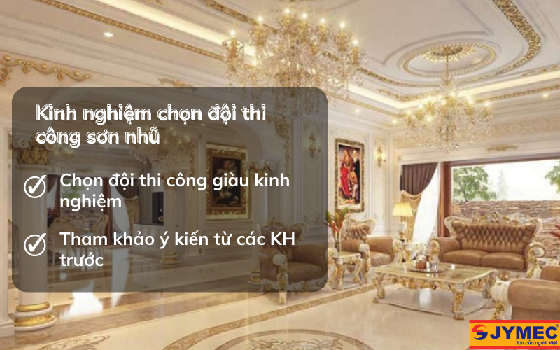 Kinh nghiệm chọn đội thi công sơn nhũ