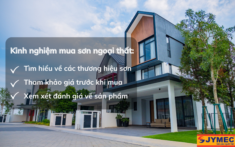 Kinh nghiệm chọn mua sơn ngoại thất