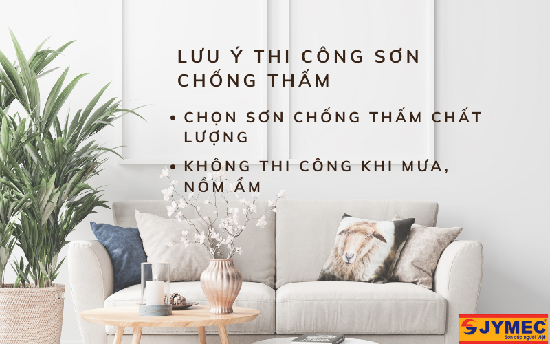 Lưu ý khi thi công chống thấm trong nhà