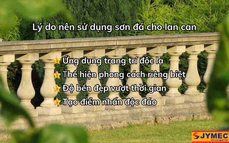 Lý do nên sơn đá cho lan can