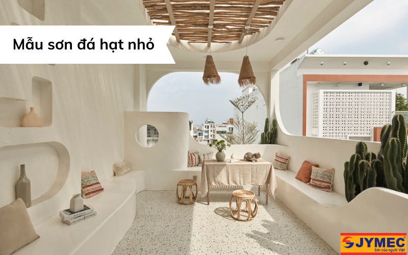 Mẫu sơn đá hạt nhỏ tạo cảm giác nhẹ nhàng và tinh tế