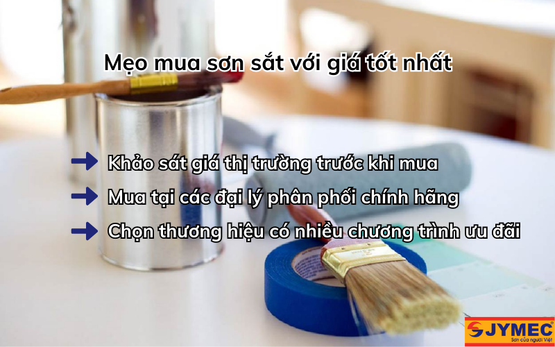 Mẹo mua sơn sắt giá tốt