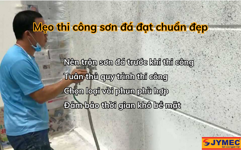 Mẹo sơn đá chuẩn màu và bền đẹp