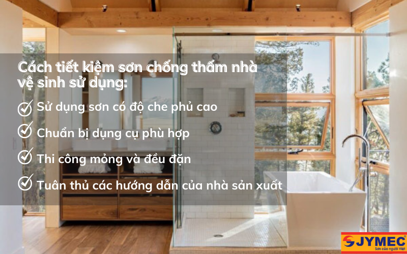 Mẹo sử dụng sơn chống thấm nhà vệ sinh tiết kiệm khi thi công