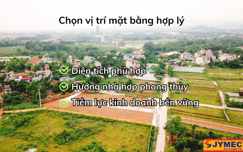 Chọn mặt bằng có vị trí hợp lý khi mở đại lý sơn