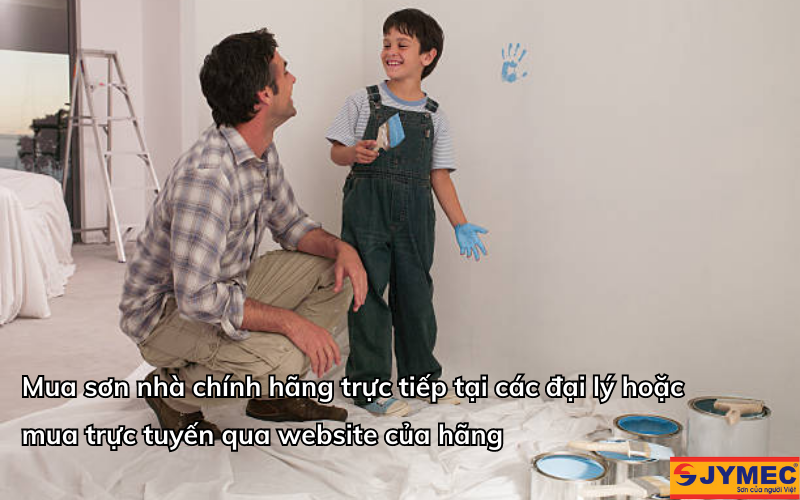 Mua sơn nhà chính hãng tại các đại lý hoặc website