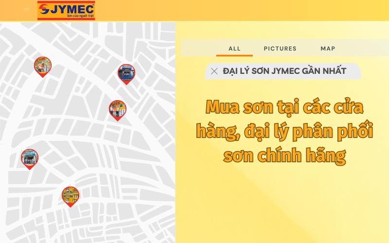 Mua sơn qua các đại lý ủy quyền của hãng