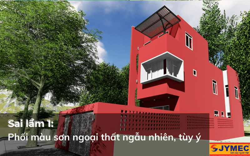 Phối màu sơn ngoại thất ngẫu nhiên, tùy ý