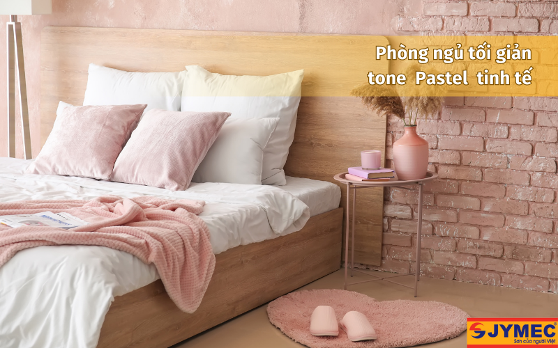 Phòng ngủ tone Pastel tối giản