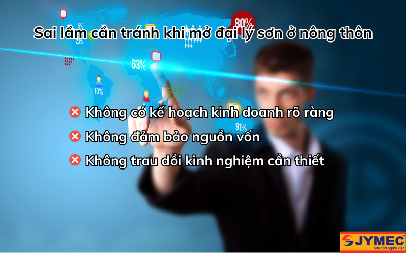 Mở đại lý sơn ở nông thôn cần tránh điều gì?