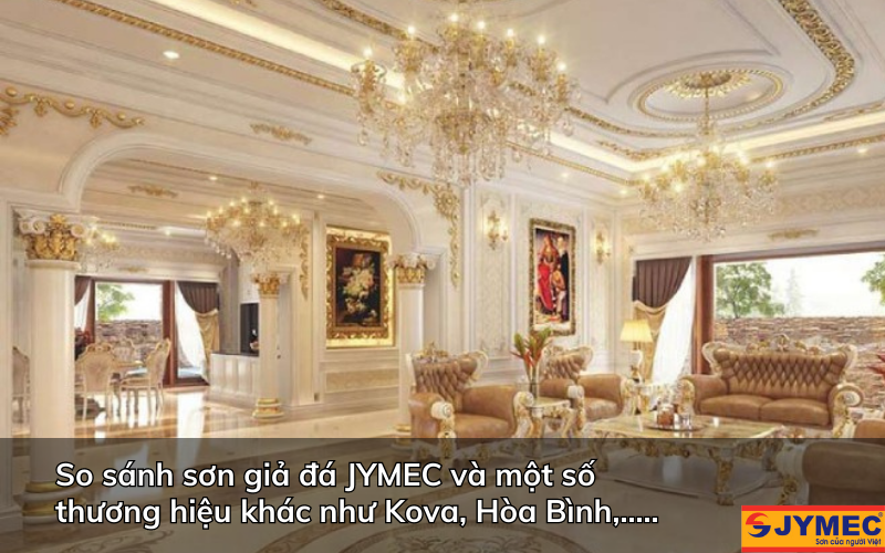 So sánh sơn giả đá JYMEC với thương hiệu khác