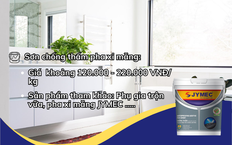 Sơn chống thấm pha xi măng