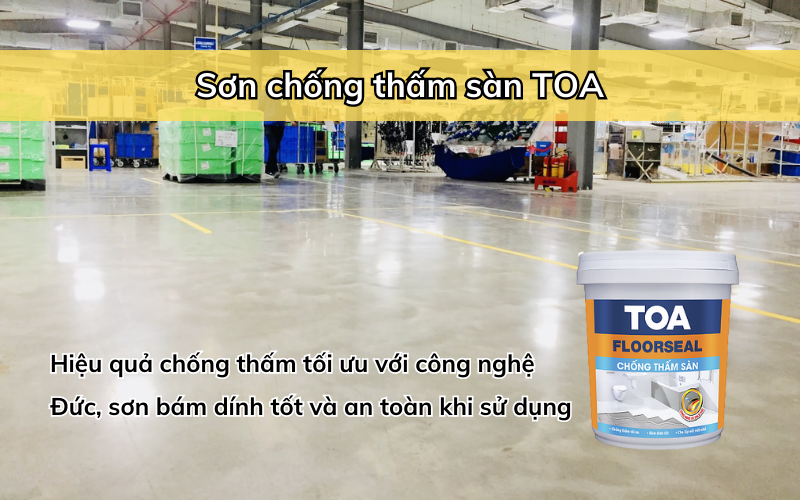 Sơn chống thấm sàn thương hiệu TOA