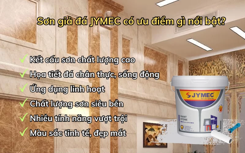 Những ưu điểm nổi bật của sơn giả đá JYMEC