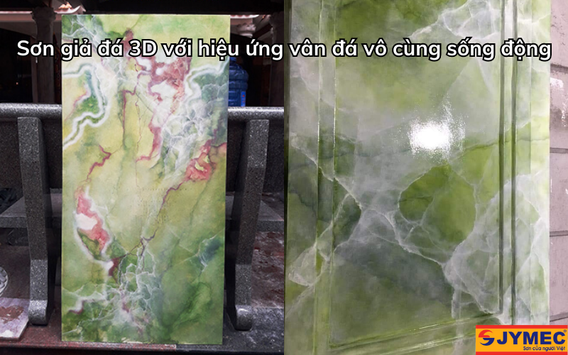 Sơn đá 3D với hiệu ứng bắt mắt
