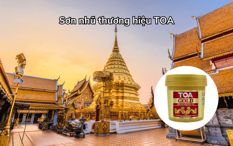 Sơn nhũ vàng thương hiệu TOA