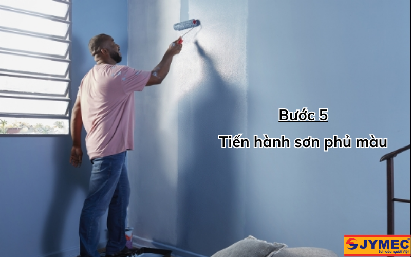 Sơn phủ màu cho bề mặt tường